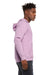 Bella + Canvas BC3739/3739 Mens Fleece Full Zip Hooded Sweatshirt Hoodie Lilac Model Side