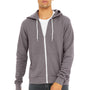 Bella + Canvas Mens Fleece Full Zip Hooded Sweatshirt Hoodie - Storm Grey