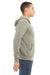 Bella + Canvas BC3739/3739 Mens Fleece Full Zip Hooded Sweatshirt Hoodie Heather Stone Model Side