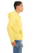 Bella + Canvas BC3739/3739 Mens Fleece Full Zip Hooded Sweatshirt Hoodie Yellow Model Side