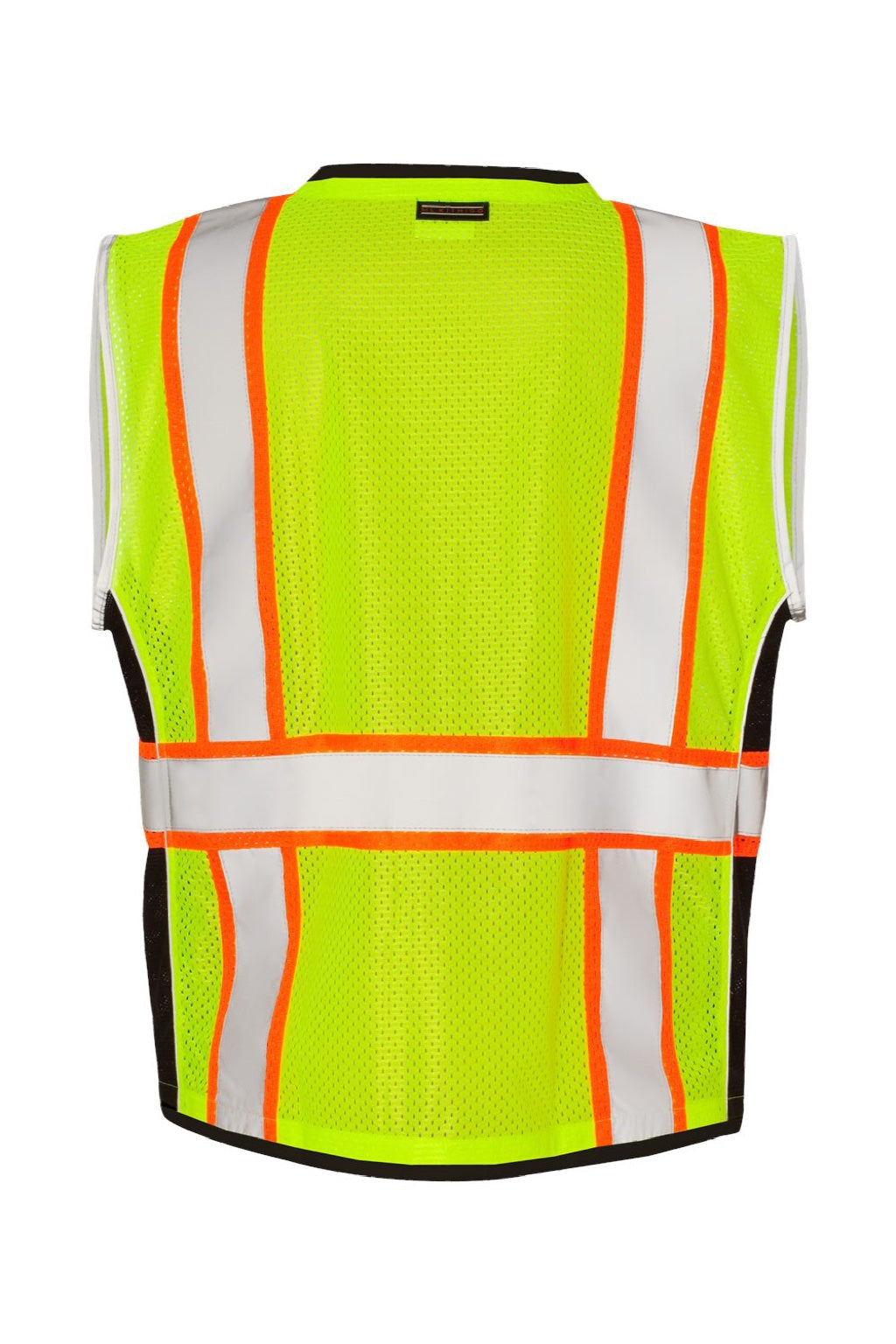 Kishigo 1513-1514 Unisex Premium Black Series Heavy Duty Vest Lime Green Flat Back