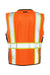 Kishigo 1513-1514 Unisex Premium Black Series Heavy Duty Vest Orange Flat Back