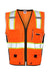 Kishigo 1513-1514 Unisex Premium Black Series Heavy Duty Vest Orange Flat Front