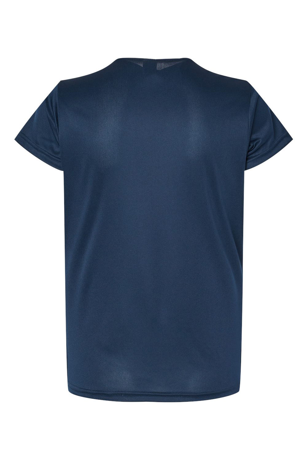 C2 Sport 5600 Womens Performance Moisture Wicking Short Sleeve Crewneck T-Shirt Navy Blue Flat Back