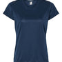 C2 Sport Womens Performance Moisture Wicking Short Sleeve Crewneck T-Shirt - Navy Blue