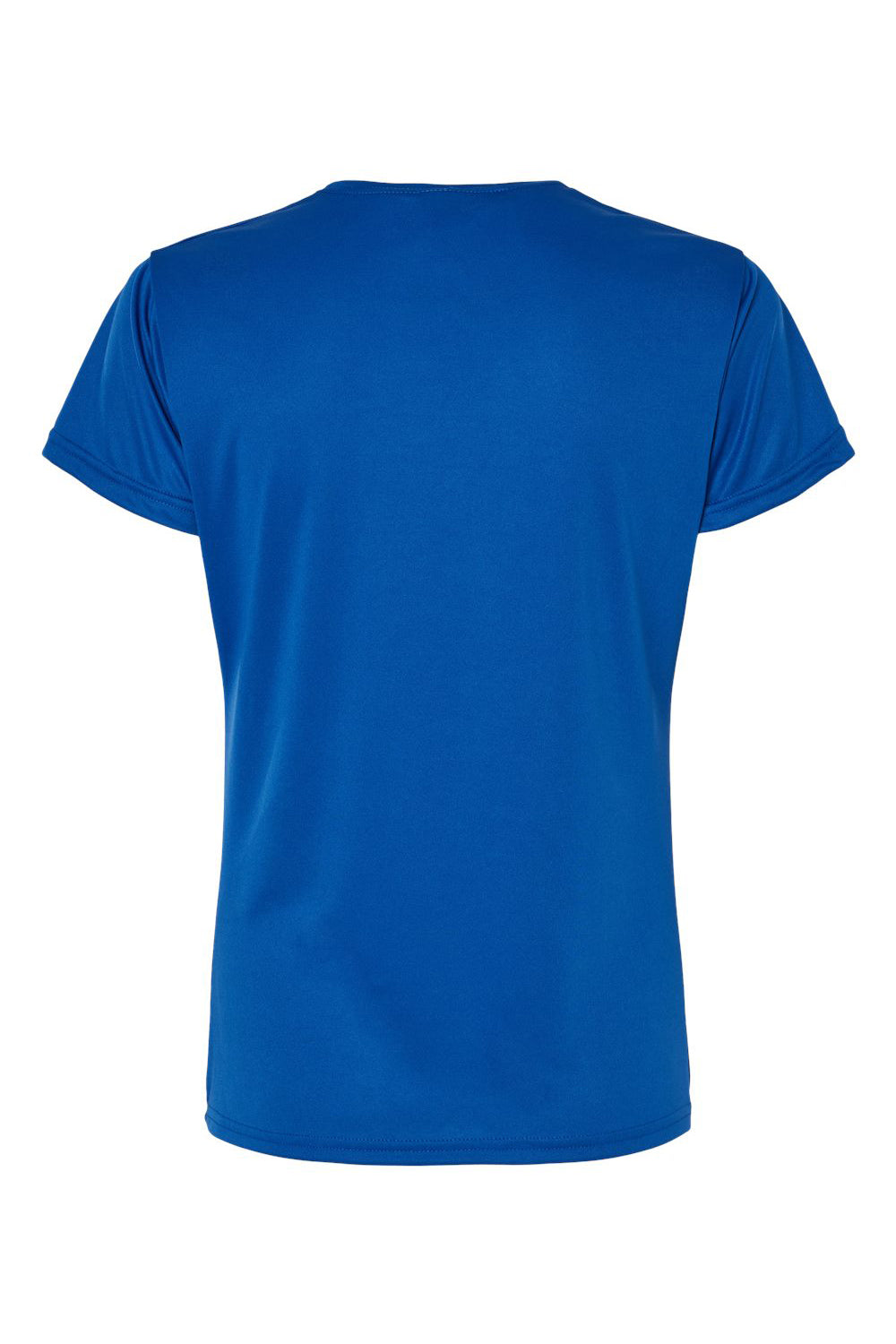 C2 Sport 5600 Womens Performance Moisture Wicking Short Sleeve Crewneck T-Shirt Royal Blue Flat Back