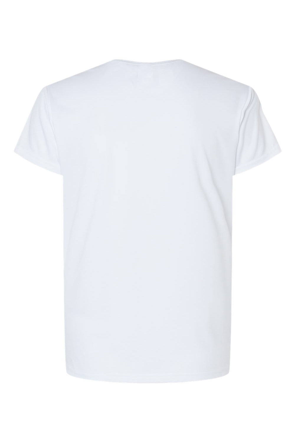 C2 Sport 5600 Womens Performance Moisture Wicking Short Sleeve Crewneck T-Shirt White Flat Back