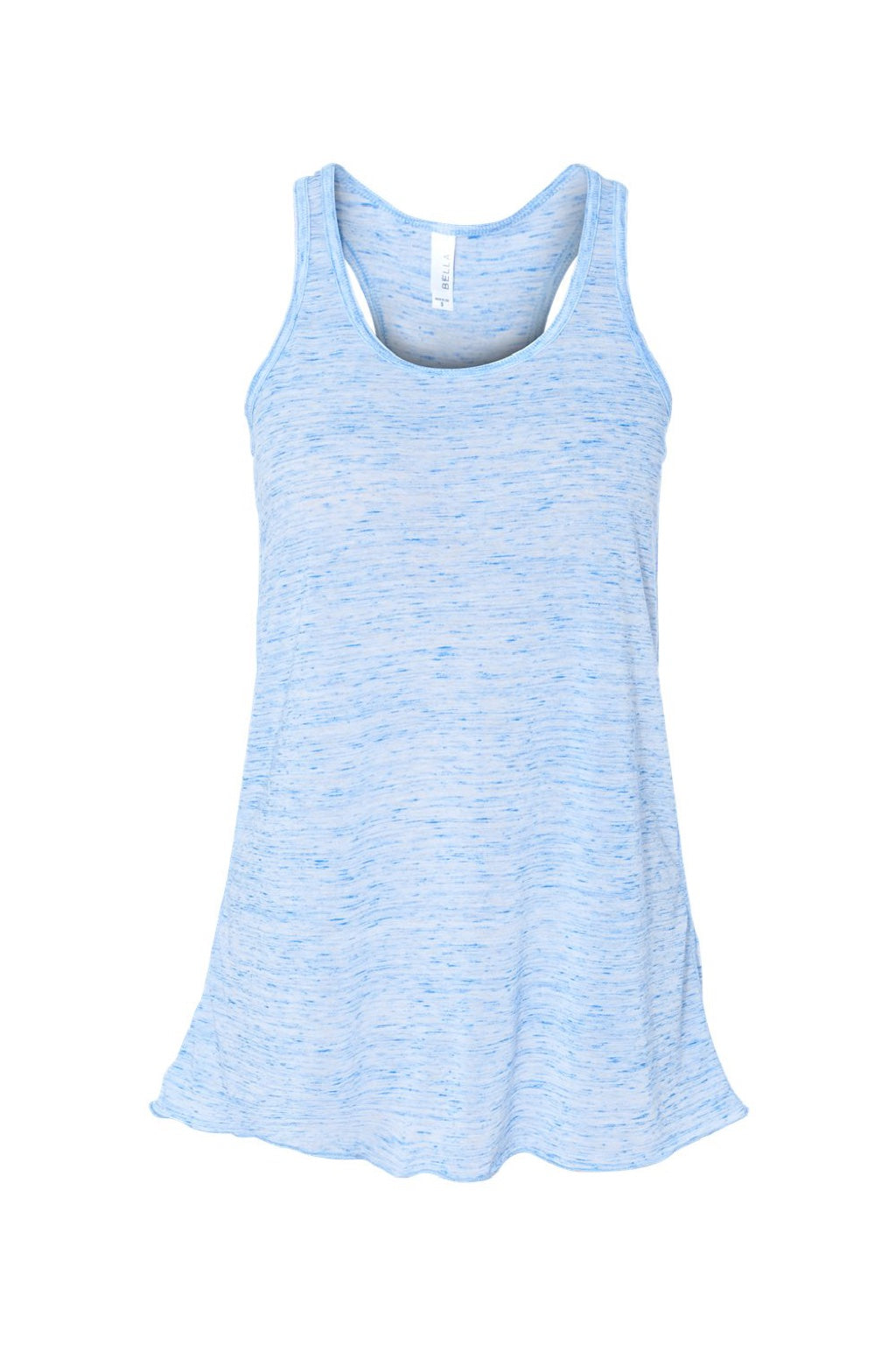 Bella + Canvas BC8800/8800 Womens Flowy Tank Top Blue Marble Flat Front