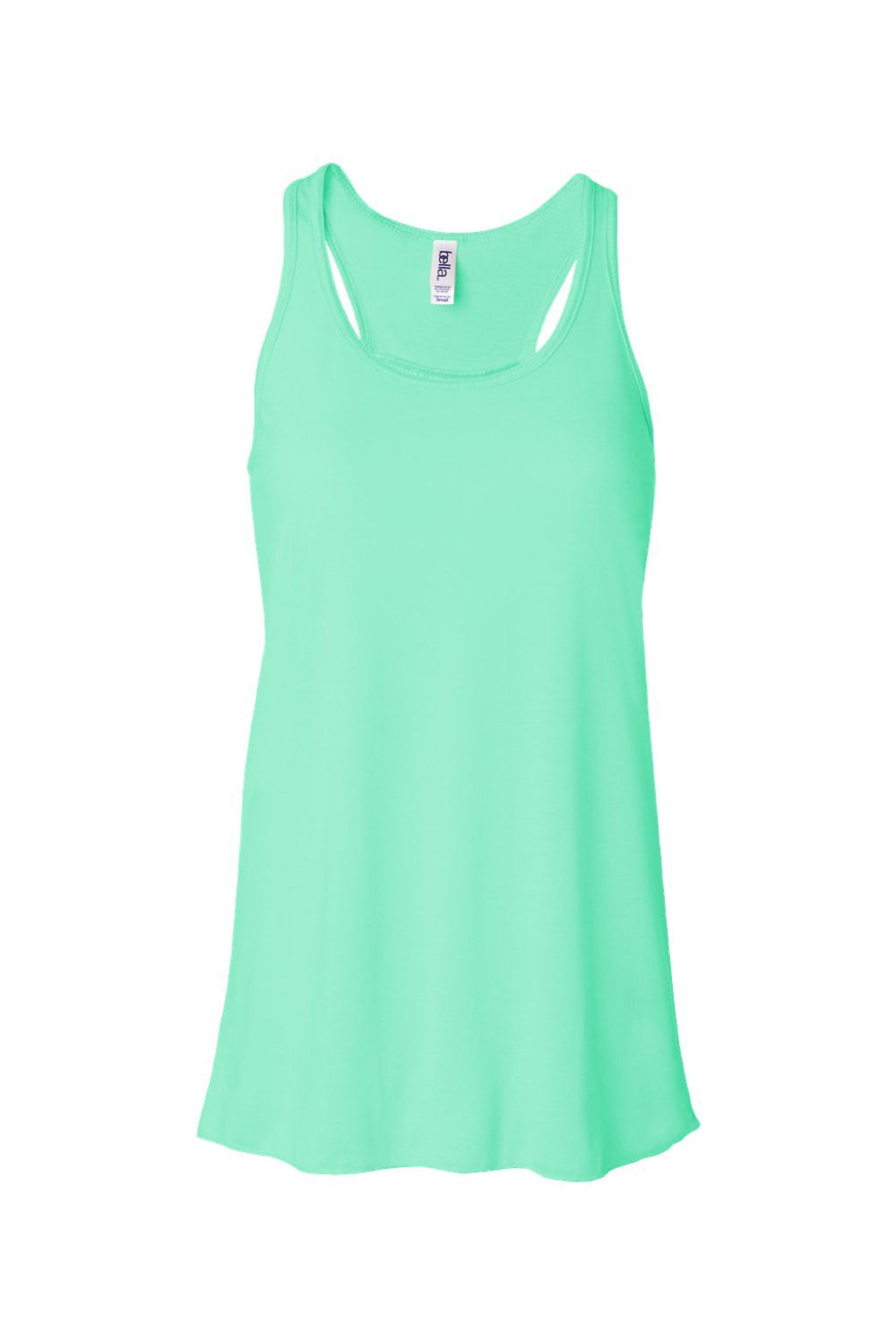 Bella + Canvas BC8800/8800 Womens Flowy Tank Top Mint Green Flat Front