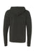 Bella + Canvas BC3909/3909 Mens Sponge Fleece Full Zip Hooded Sweatshirt Hoodie Charcoal Black Flat Back