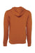 Bella + Canvas BC3739/3739 Mens Fleece Full Zip Hooded Sweatshirt Hoodie Autumn Orange Flat Back