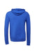 Bella + Canvas BC3739/3739 Mens Fleece Full Zip Hooded Sweatshirt Hoodie True Royal Blue Flat Back
