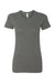 Bella + Canvas BC6004/6004 Womens The Favorite Short Sleeve Crewneck T-Shirt Heather Deep Grey Flat Front