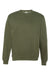 Independent Trading Company SS3000 Mens Crewneck Sweatshirt Heather Army Green Flat Front