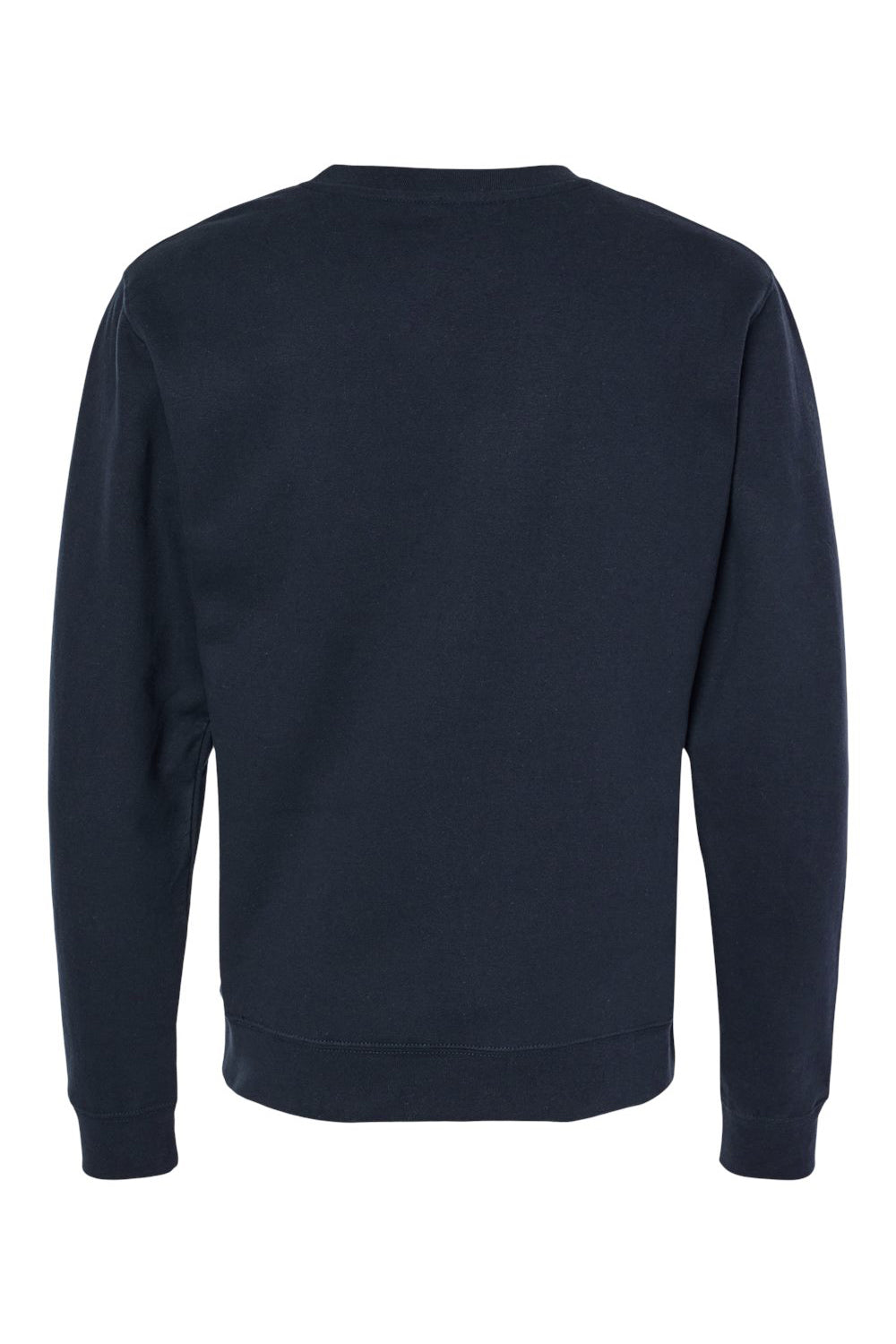Independent Trading Company SS3000 Mens Crewneck Sweatshirt Classic Navy Blue Flat Back