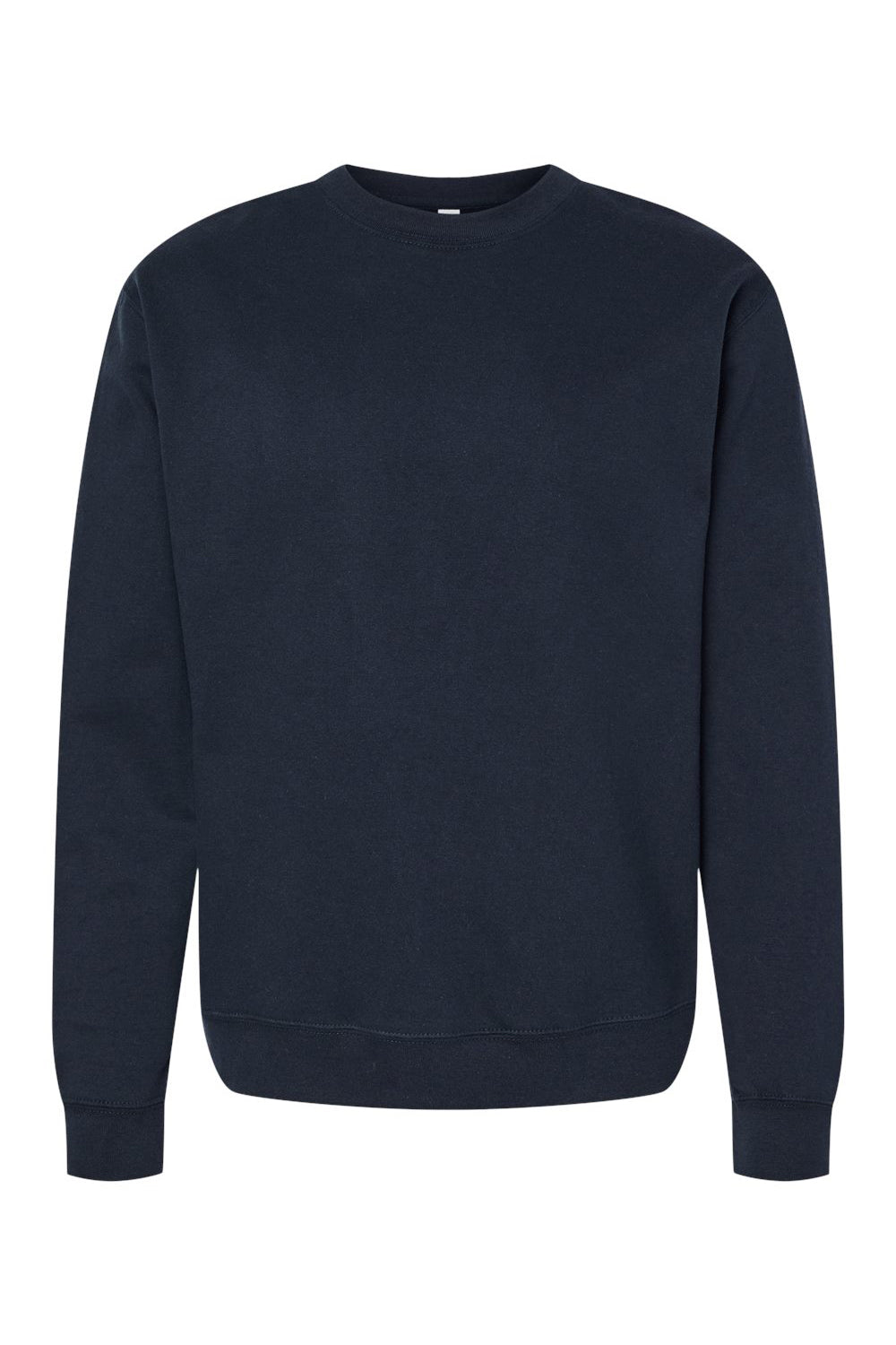 Independent Trading Company SS3000 Mens Crewneck Sweatshirt Classic Navy Blue Flat Front
