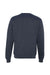Independent Trading Company SS3000 Mens Crewneck Sweatshirt Heather Classic Navy Blue Flat Back