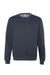 Independent Trading Company SS3000 Mens Crewneck Sweatshirt Heather Classic Navy Blue Flat Front