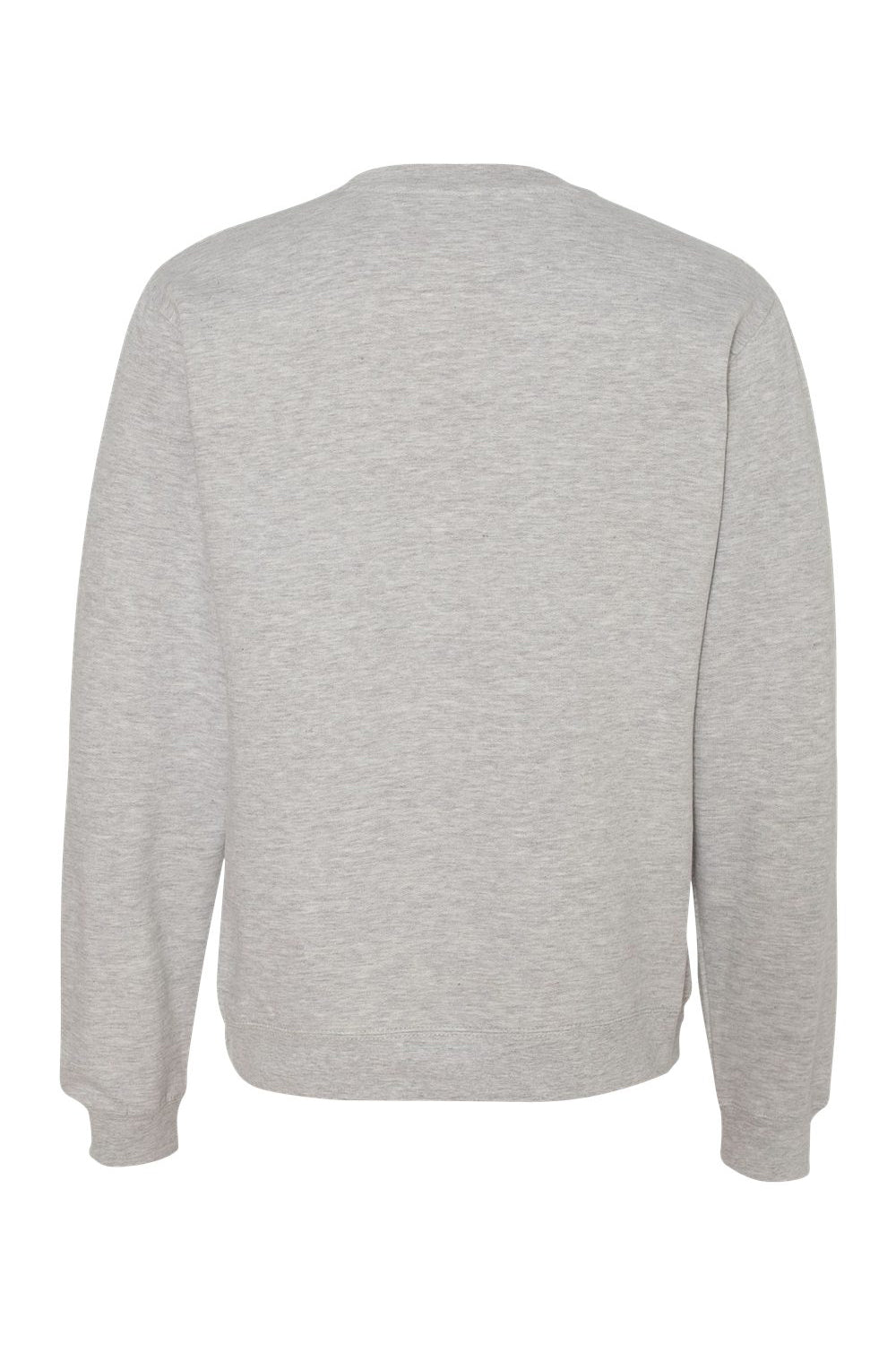 Independent Trading Company SS3000 Mens Crewneck Sweatshirt Heather Grey Flat Back