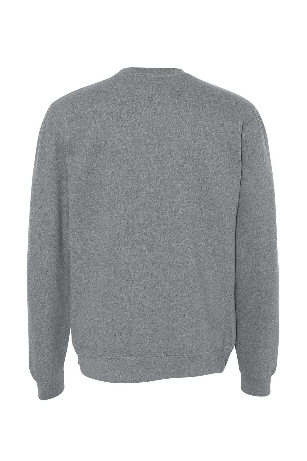 Independent Trading Company SS3000 Mens Crewneck Sweatshirt Heather Gunmetal Grey Flat Back