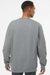 Independent Trading Company SS3000 Mens Crewneck Sweatshirt Heather Gunmetal Grey Model Back