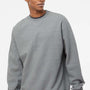 Independent Trading Company Mens Crewneck Sweatshirt - Heather Gunmetal Grey