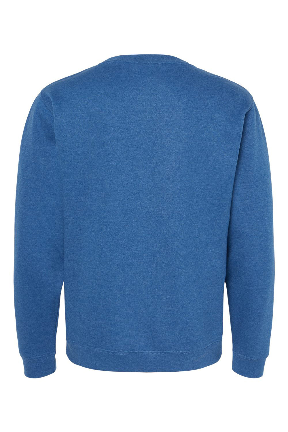 Independent Trading Company SS3000 Mens Crewneck Sweatshirt Heather Royal Blue Flat Back