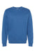 Independent Trading Company SS3000 Mens Crewneck Sweatshirt Heather Royal Blue Flat Front