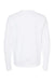 Independent Trading Company SS3000 Mens Crewneck Sweatshirt White Flat Back