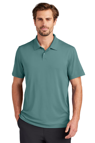 Ogio OG170 Mens Regain Moisture Wicking Short Sleeve Polo Shirt Arctic Mist Model Front
