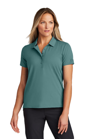 Ogio LOG170 Womens Regain Moisture Wicking Short Sleeve Polo Shirt Arctic Mist Model Front