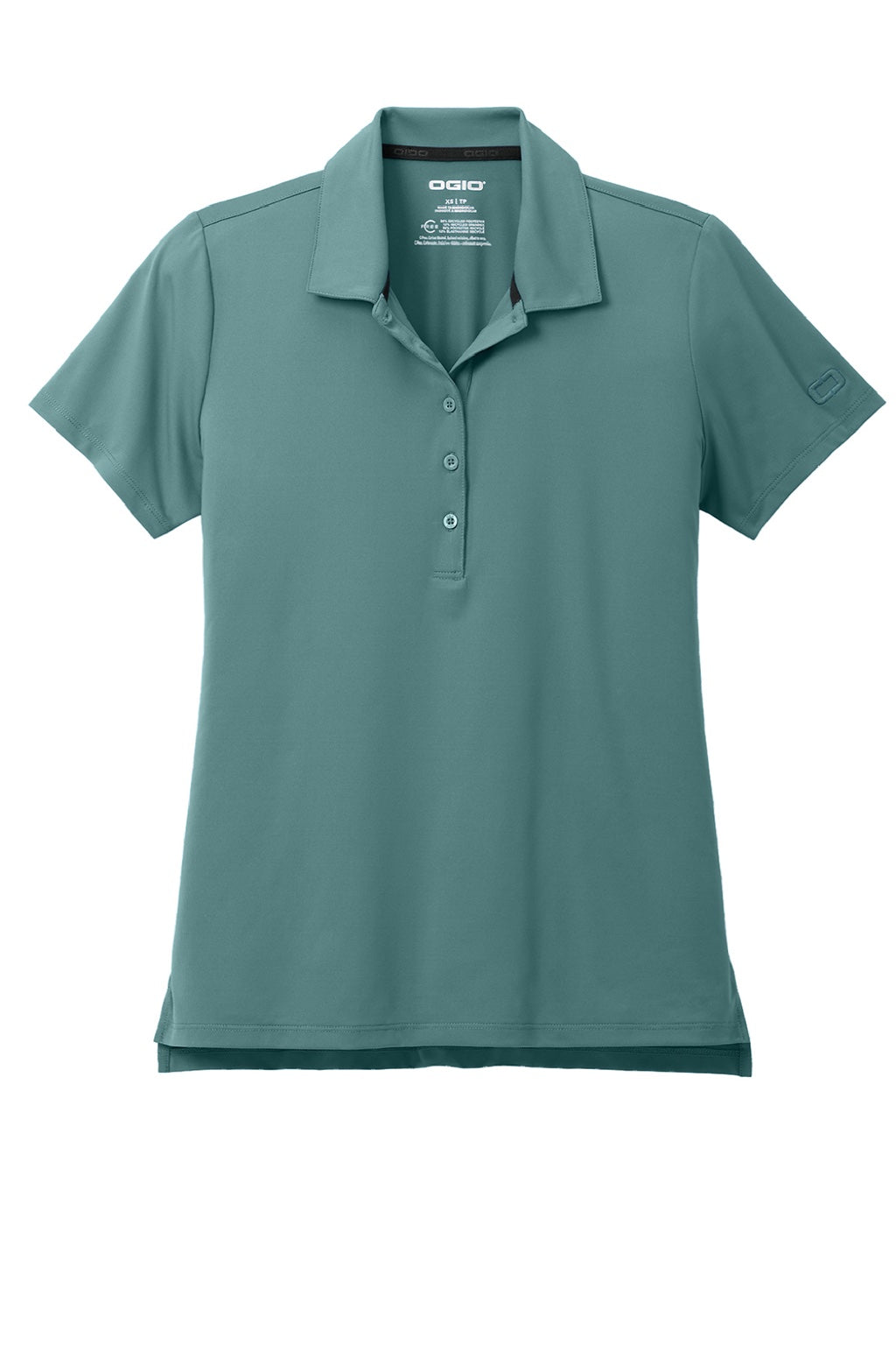 Ogio LOG170 Womens Regain Moisture Wicking Short Sleeve Polo Shirt Arctic Mist Flat Front