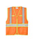 CornerStone CSV407 Mens ANSI 107 Class 2 Safety Full Zip Vest Safety Orange Flat Front