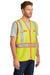 CornerStone CSV407 Mens ANSI 107 Class 2 Safety Full Zip Vest Safety Yellow Model 3q