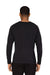 Threadfast Apparel 382LS Mens Impact Long Sleeve Crewneck T-Shirt Black Model Back