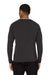 Threadfast Apparel 382LS Mens Impact Long Sleeve Crewneck T-Shirt Heather Black Model Back