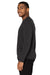 Threadfast Apparel 382LS Mens Impact Long Sleeve Crewneck T-Shirt Heather Black Model Side