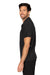 Threadfast Apparel 382PL Mens Impact Short Sleeve Polo Shirt Heather Black Model Side
