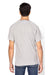 Threadfast Apparel 382R Mens Impact Short Sleeve Crewneck T-Shirt Heather Grey Model Back