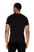 Threadfast Apparel 382R Mens Impact Short Sleeve Crewneck T-Shirt Black Model Back
