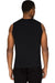 Threadfast Apparel 382T Mens Impact Tank Top Black Model Back