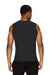 Threadfast Apparel 382T Mens Impact Tank Top Heather Black Model Back