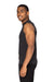 Threadfast Apparel 382T Mens Impact Tank Top Heather Black Model Side