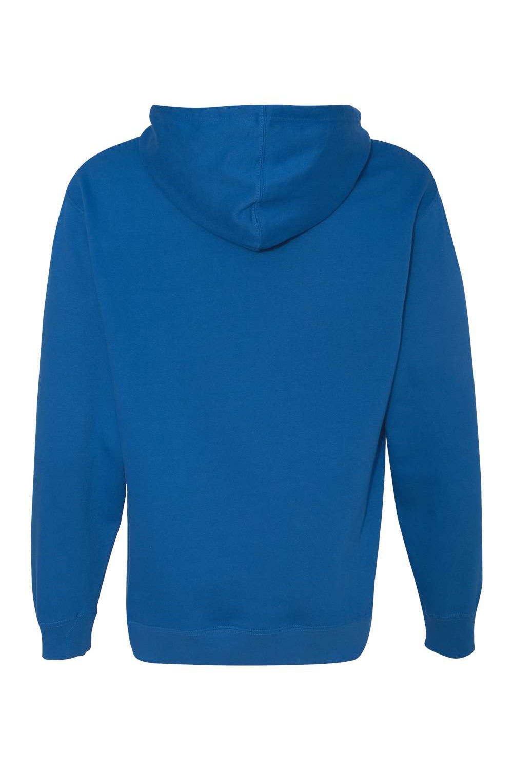 Independent Trading Company SS4500 Mens Hooded Sweatshirt Hoodie w/ Pouch Pocket Royal Blue Flat Back