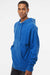 Independent Trading Company SS4500 Mens Hooded Sweatshirt Hoodie w/ Pouch Pocket Royal Blue Model Side
