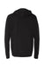 Independent Trading Company SS150J Mens Long Sleeve Hooded T-Shirt Hoodie Black Flat Back