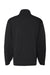 Badger 1480 Mens Performance Moisture Wicking Fleece 1/4 Zip Pullover Black Flat Back