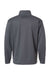 Badger 1480 Mens Performance Moisture Wicking Fleece 1/4 Zip Pullover Graphite Grey Flat Back
