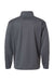 Badger 1480 Mens Performance Moisture Wicking Fleece 1/4 Zip Sweatshirt w/ Pockets Graphite Grey Flat Back