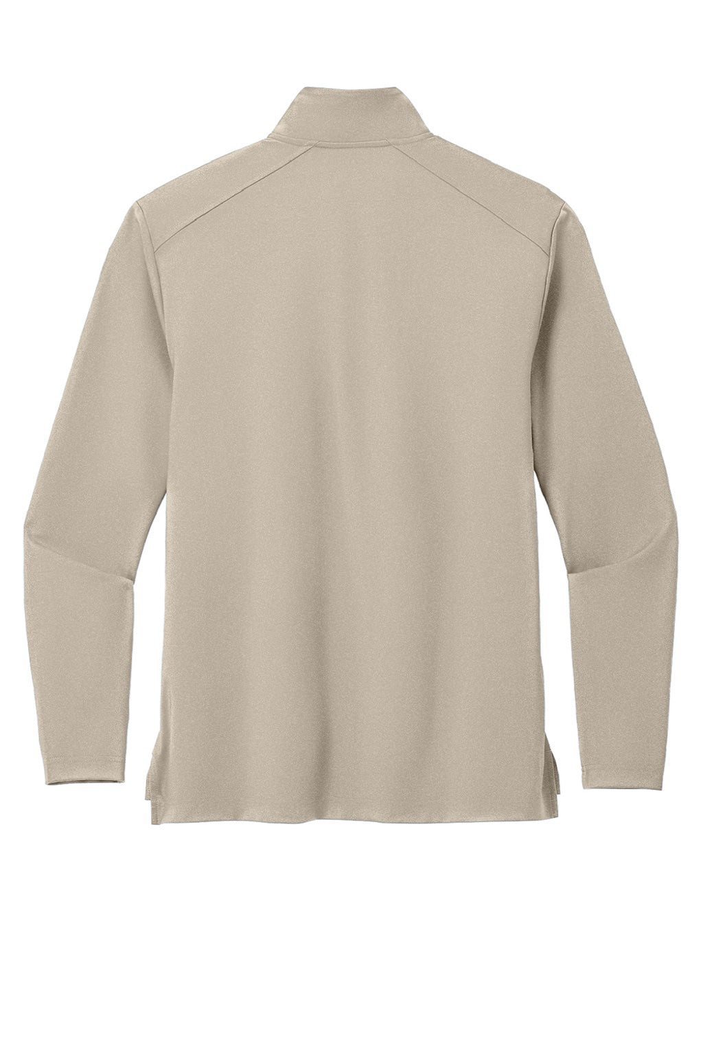 Port Authority K880 Mens C-FREE Double Knit Moisture Wicking 1/4 Zip Sweatshirt Sahara Flat Back